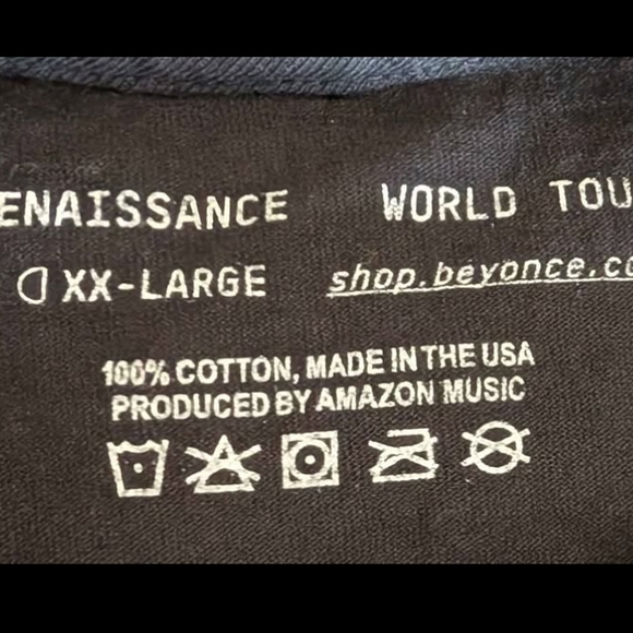 BRAND NEW Beyonce Renaissance Tour T-SHIRT 2023 XXL - Black - Picture 5 of 5